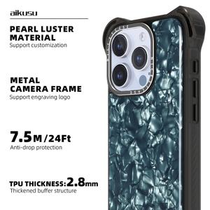 Étui de téléphone en acétate anti-impact 7,5M pour iPhone 16 Pro Étui de téléphone en TPU Eboxy Design unique pour iPhone 15 14 13 Pro Max - Product Image 2