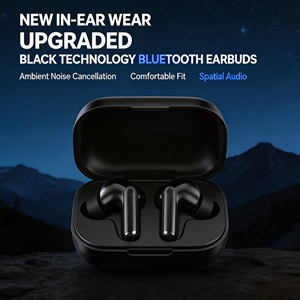 Écouteurs sans fil Bluetooth 5.4 à haute qualité sonore, réduction du bruit, semi intra-auriculaires, ultra longue portée, promotion, personnalisation - Product Image 2