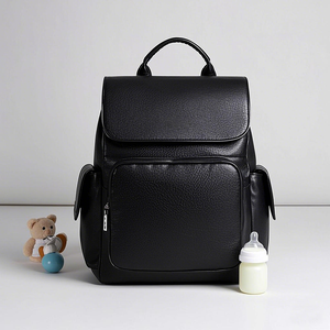 Mochila de Cuero Genuino <span class=keywords><strong>para</strong></span> Mamá, <span class=keywords><strong>Bolsa</strong></span> de <span class=keywords><strong>Pañales</strong></span> de Lujo <span class=keywords><strong>para</strong></span> Bebés, Regalo Perfecto <span class=keywords><strong>para</strong></span> Recién Nacidos, con Correas <span class=keywords><strong>para</strong></span> Cochecito - Product Image 3