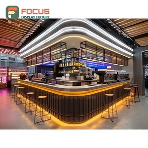 Vitrine à café intégrée avec façade en verre, étagère à grains, noir mat, vitrine de café - Product Image 1