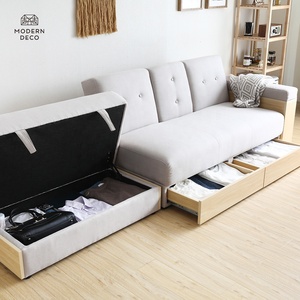 Sofá <span class=keywords><strong>cama</strong></span> de esquina convertible 3 en 1, con almacenamiento, sofá <span class=keywords><strong>cama</strong></span> sofabed, canapé iluminado, divano letto 2 posti - Product Image 4