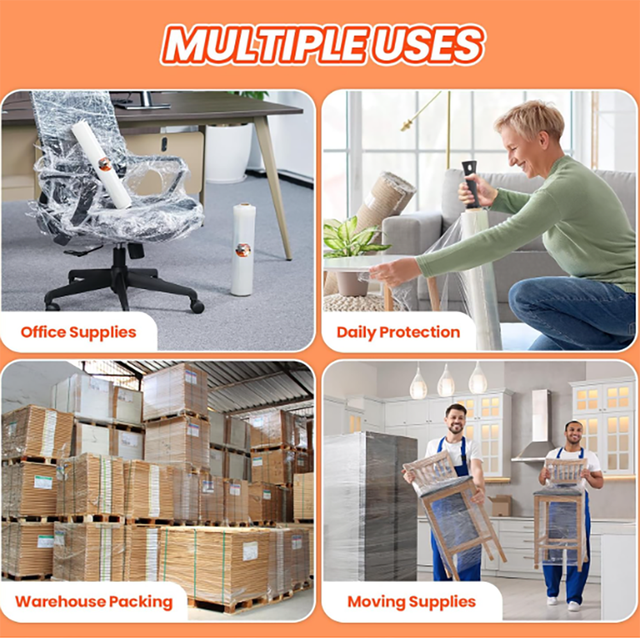 Factory Soft LLDPE Eco-Friendly Stretch Film for Pallet Wrapping Household Cookware Packaging