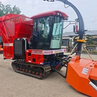 Moissonneuse-broyeuse à chenilles diesel durable pour la silage de maïs à grande échelle / Moissonneuse-broyeuse agricole pour la silage de maïs