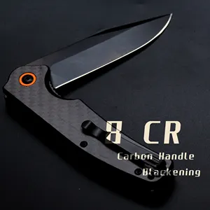 G10 Knife 3.47IN VG10 Blade Folding Pocket Tool Knife Withcarbon Fibre Handle Portable Back Clip Hunting Outdoor Knives