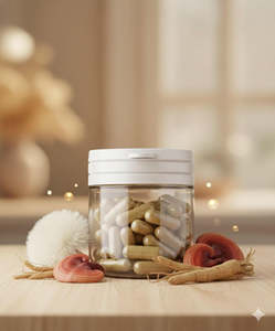 Cápsulas Novaloa de Extracto de Cáñamo CBN y Mezcla de Melatonina de Hongos para Recuperación del Sueño, 30 unidades, Cultivo Artificial Francés, Marca Blanca - Product Image 1