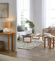 Tables de console de style européen en bois de chêne de jambe de ski directe d'usine pour l'entrée de chambre à coucher de salon