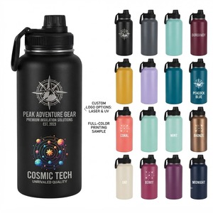 Taza de Viaje de Acero Inoxidable de Grado Alimenticio Libre de BPA con Tapa Reforzada y Asa de Transporte Resistente - Product Image 1