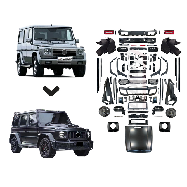 Auto Modification Conversion Old to New Body Kit for Mercedes-Benz G-Class W463 2002-2017 Upgrade to 2018 B Wide Star W464 W463A