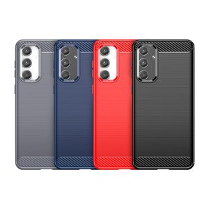 Para Samsung Galaxy XCover7 Pro/6 Pro/Note10/Note9/8 suave TPU fibra de carbono cepillado resistente protección a prueba de golpes <span class=keywords><strong>funda</strong></span> para teléfono móvil - Product Image 3