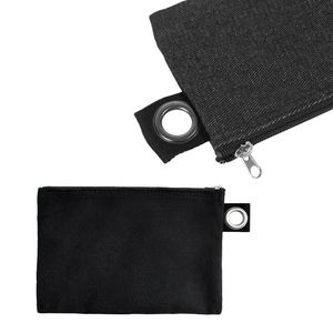 Sacs fourre-tout promotionnels en toile avec fermeture éclair, multicolores, pour maquillage, monnaie et cosmétiques, personnalisables - Product Image 1