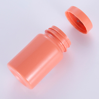 Pot en plastique PET rose de 80ML, 120ML, 150ML, 250ML, 300ML, 400ML pour capsules d'huile de poisson, machine de découpe de bouteilles en plastique