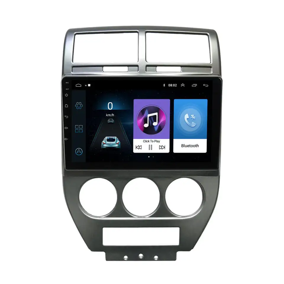 Rádio e reprodutor de dvd para jeep, eletrônico automotivo com tela touch de 2007, 2008 e 2009 patriot, android
