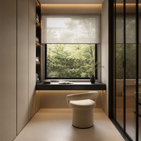 Conception d'intérieur de villa de luxe moderne, personnalisation complète de la maison, solution complète pour les panneaux muraux et l'éclairage du plafond