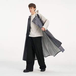 Poncho de pluie réfléchissant en polyester imperméable pour adulte avec logo personnalisé, imperméable de haute qualité, poncho de pluie réutilisable - Product Image 4