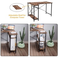 Bureau d'ordinateur moderne en forme de L, petit meuble d'angle, Table de bureau, pour la maison, avec étagère, offre spéciale