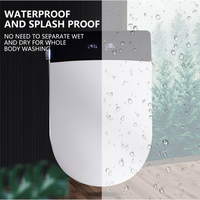 Nouvelle chasse d'eau automatique toilette intelligente une pièce WC veilleuse montée au sol bol allongé commode de salle de bain intelligente matériau en céramique
