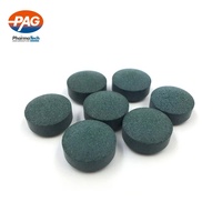 Complément alimentaire super-aliment à base d'algues bleu-vertes sous marque privée, approvisionnement direct usine, comprimés de spiruline végétalienne 500mg