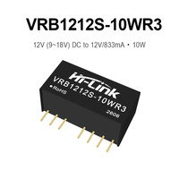 Module convertisseur DC-DC régulé isolé 10W série VRB1205S-10WR3, entrée 9-18V, sortie 5V/12V/15V/24V