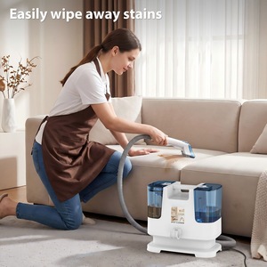 Aspiradora de Vapor Portátil con Función Húmeda y Seca, con Doble Tanque de Agua y Accesorios de Manguera para Superficies Textiles del Hogar - Product Image 3