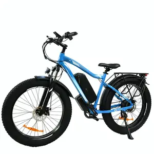 Volwassen Ons Magazijn Goedkope 250W 1000W 25Km Off-Road Dirt E Bike 26in Fat Tire Mountainbike Full-Suspensie Elektrische Fiets