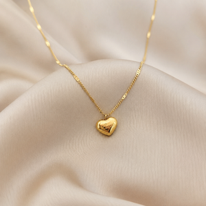Collares de Acero Inoxidable 316L con Corazón Dorado para Mujer, Gargantillas de Moda, Regalo para Fiestas y Festivales - Product Image 3