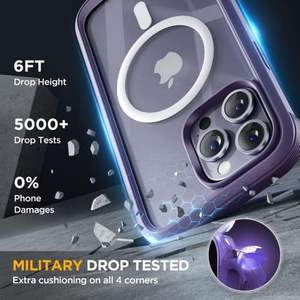 غلاف لهاتف Iphone 16 Pro Max مع غطاء من الزجاج المقسى Iphones 15 Plus 16 غطاء مغناطيسي من الزجاج المزدوج إكسسوارات - Product Image 4