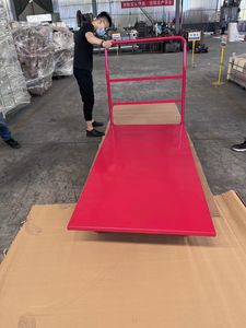 عربة منصة معدنية صناعية للخدمة الشاقة ، عربة يدوية بأربع عجلات للشاحنة اليدوية ، سعة رطل من الأرطال - Product Image 6