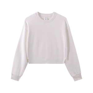 <span class=keywords><strong>Felpa</strong></span> girocollo corta 8D per autunno e inverno, alla moda e versatile, <span class=keywords><strong>felpa</strong></span> a maniche lunghe ampia e casual SYX5 - Product Image 4