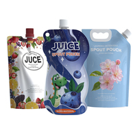 Emballage personnalisé rechargeable pour savon liquide, détergent à lessive en spray, pochette verticale à bec verseur, impression par gravure, matériau PET/PE