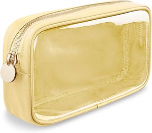 Nouveau <span class=keywords><strong>Nylon</strong></span> coloré femmes cosmétiques stockage PVC Transparent étanche voyage toilette clair <span class=keywords><strong>sac</strong></span> - Product Image 6
