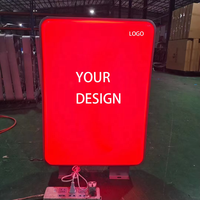 ZZFY personnalisé en forme 12V haute luminosité LED publicité Lightbox intérieur/extérieur basse puissance cadre en aluminium matériau acrylique