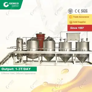 2023 New Type Small Mini Palm Edible Soybean Groundnut Oil Refinery Machine for Refining Processing Crude Sunflower Oil