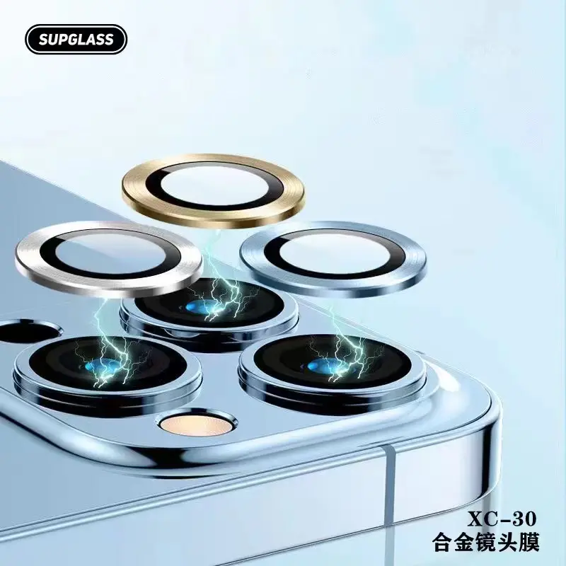 Supglass XC-30 mutil-màu ống kính máy ảnh bảo vệ bảo vệ màn hình cho iPhone 11 12 13 14 15 Pro Max mini cá nhân ống kính máy ảnh