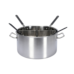 Set di Pentole in Acciaio Inox OEM ODM con Fondo Spesso e Rapida Conduzione del Calore per Pasta e Zuppe - Product Image 1