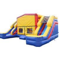 Château gonflable en PVC durable, pour location commerciale, utilisation en fête, portable, pliable, toutes saisons