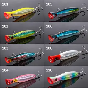 Noeby Popper Lures 120mm 43g Saltwater Floating Bait Big Game GT Popper Topwater Lure