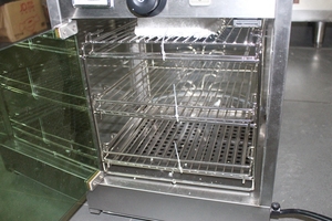Vitrina para Tartas de Huevo, Vidrio Templado, Acero Inoxidable 304, Exhibidor de Alimentos con Calefacción para Panadería - Product Image 2