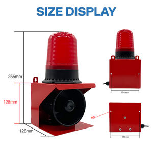 Sg41 12-36v 20w 20w קטן אודיו חיצוני אזעקת אור אזעקה אלקטרונית עם עדכון usb חומר פלסטיק עמיד קול - Product Image 2