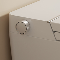 Petite toilette intelligente à chasse d'eau entièrement automatique, autonettoyante, à poser au sol, électrique