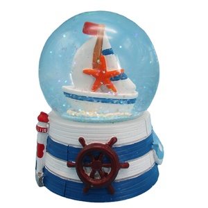 Polo aquatique en résine personnalisé en gros avec palmier, haute qualité, personnalisable, peint à la main, style <span class=keywords><strong>plage</strong></span>, boules <span class=keywords><strong>de</strong></span> neige, souvenirs, ornements - Product Image 6