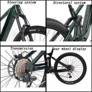 Bicicleta Eléctrica de 27.5 Pulgadas, Bafang M820, Motor Central, Suspensión Completa, Litio, 12 Velocidades, Bicicleta Deportiva de Montaña para Adultos, Ciclismo de Trail - Product Image 5