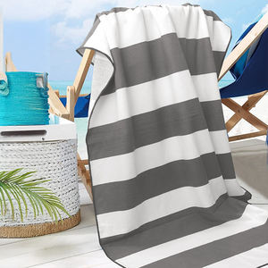 <b>Microfiber</b> Grey Solid Color Modern Eco-Friendly <b>Beach</b> <b>Towel</b> 75*150cm Quick Dry Portable Bathing <b>Towels</b> Holiday Summer Stock - Product Image 1