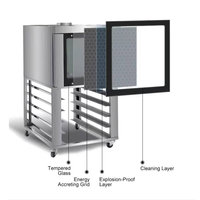 Horno de Panadería Comercial de Sobremesa a Gas, Máquina para Hornear Pan con Aire Caliente, Equipo Completo de Panadería para Panadería o Cafetería