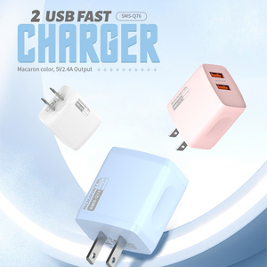 Chargeurs rapides 2 USB Chargeur mural pour iPhone 15 16 17 Charge rapide Chargeurs de téléphone portable en gros OEM Chargeur de téléphone portable - Product Image 3