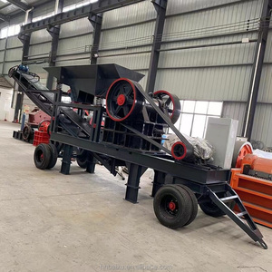 Taşınabilir taş çeneli kırıcı Pe-250 * 400 kum toplama konveyör ve besleyici ile üretim hattı kırma - Product Image 3