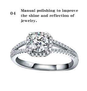 Anillo de Diamantes Eternity de Sterns, Plata de Ley Italiana 925 con Circonita, para Hombre y <span class=keywords><strong>Mujer</strong></span>, Anillos de Compromiso o Anillos de Platino Redondos - Product Image 5