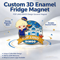 Op maat gemaakte 3D emaille koelkastmagneet Shanghai Yu Garden, aangepaste vorm, ISO gecertificeerd, toeristische souvenir, OEM ODM fabriek rechtstreeks