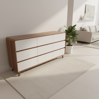 Meuble à chaussures moderne à neuf tiroirs de style européen, matériaux de haute qualité, pour salon, chambre, entrepôt, hôpital