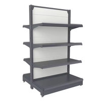 Présentoir de supermarché support publicitaire de support léger double face avec matériau métallique pour une utilisation en magasin
