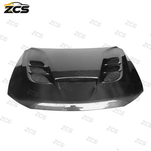 Convient aux <span class=keywords><strong>Dodge</strong></span> <span class=keywords><strong>Durango</strong></span> 2011-2022 avec capot moteur avant en fibre de carbone à trous ouverts pour modification - Product Image 2